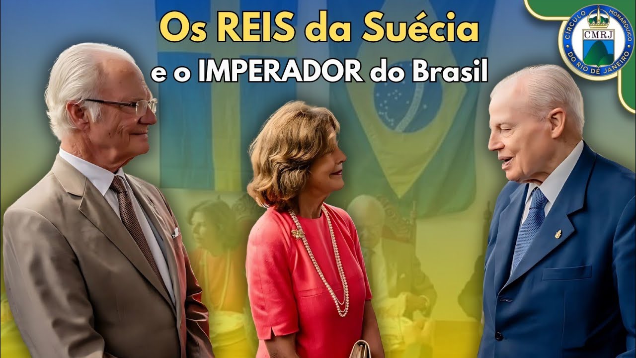 RAINHA SILVIA e REI CARL XVI GUSTAF Visitam o Brasil e se Encontram com DOM BERTRAND