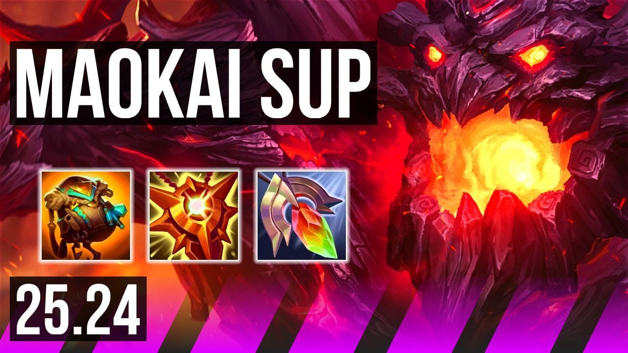 MAOKAI & Ashe vs LEONA & Kai'Sa (SUP) | EUW Master | 25.24