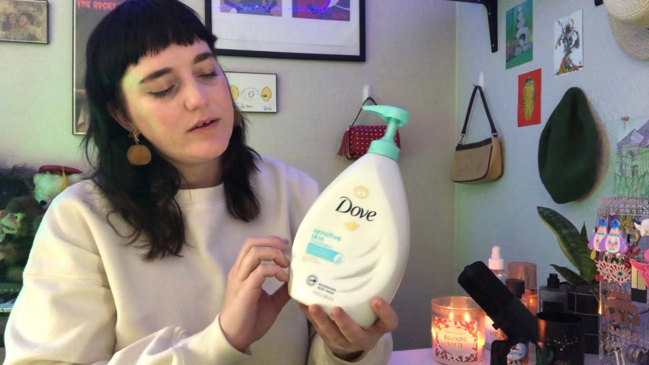 my favorite bath & body products ASMR (tapping with short nails)