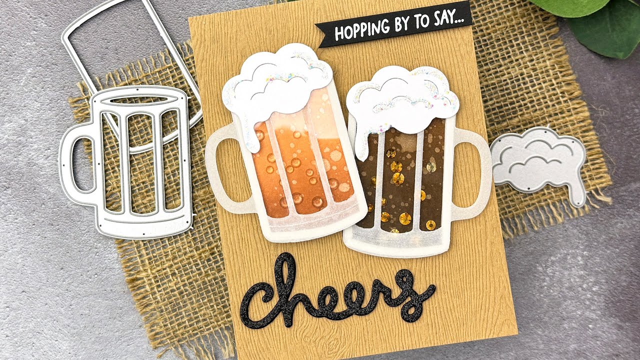 Masculine shaker card with Jessica