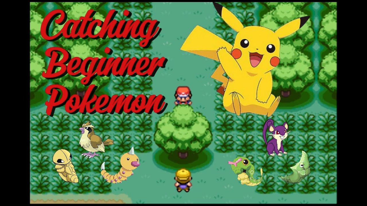Catching Pikachu, Pidgey, Weedle, Caterpie, Kakuna, and Metapod - FireRed & LeafGreen