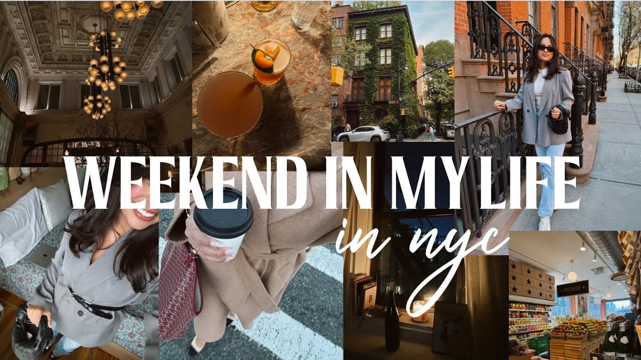 weekend in NEW YORK CITY: exploring the city, food & drinks, adjusting to new life 🍎🏙️🚕✨