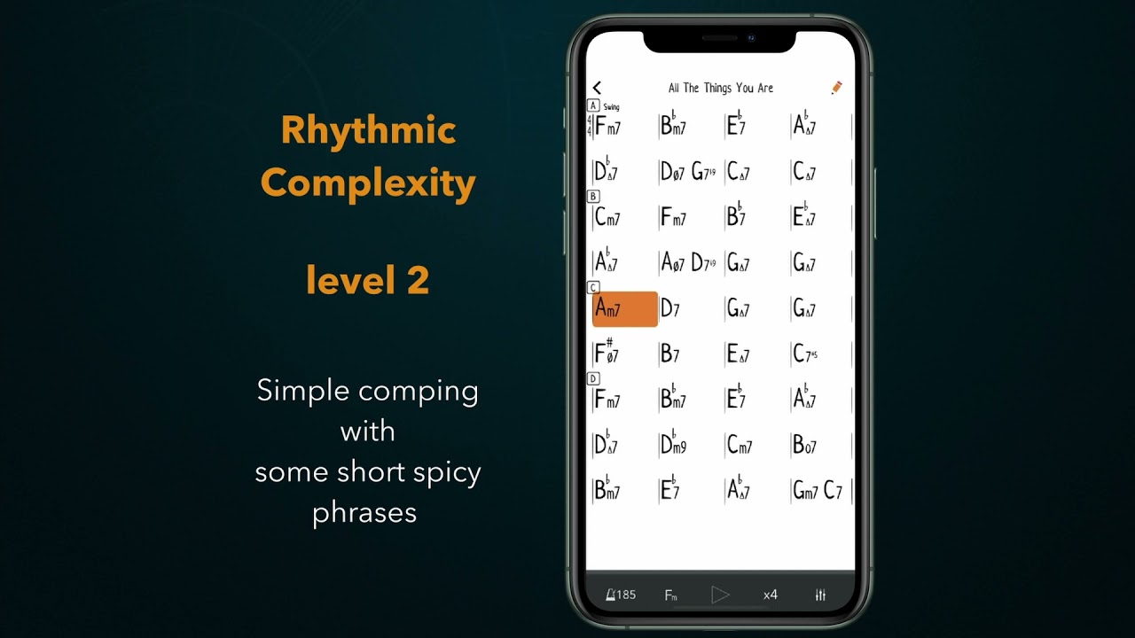 Rhythmic Complexity Level 2 Jam Session Mode - Genius Jamtracks for iOS