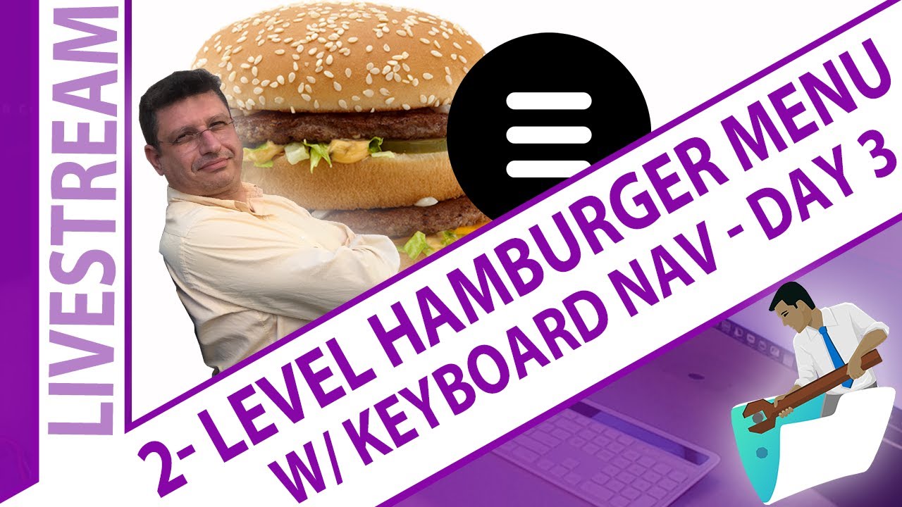 FileMaker 2 Level Hamburger Menu Keyboard Navigation Day 3 - Claris 2 Level Hamburger Menu Day 3