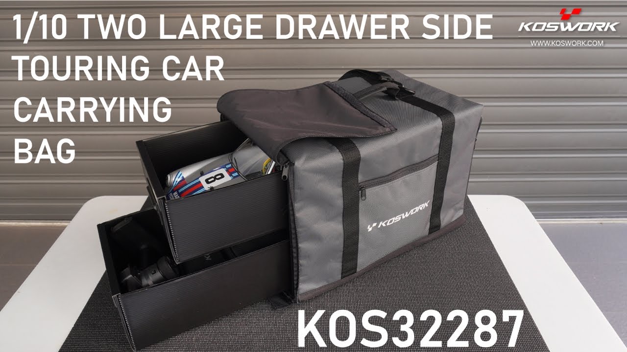 Koswork 1/10 Two Large Drawer Side Touring Car Carrying Bag