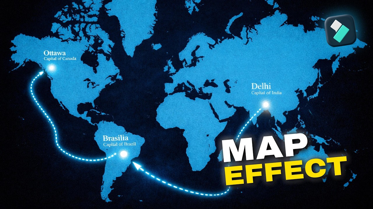 Cinematic Documentary Map Animation in Filmora | Travel Route Effect Tutorial