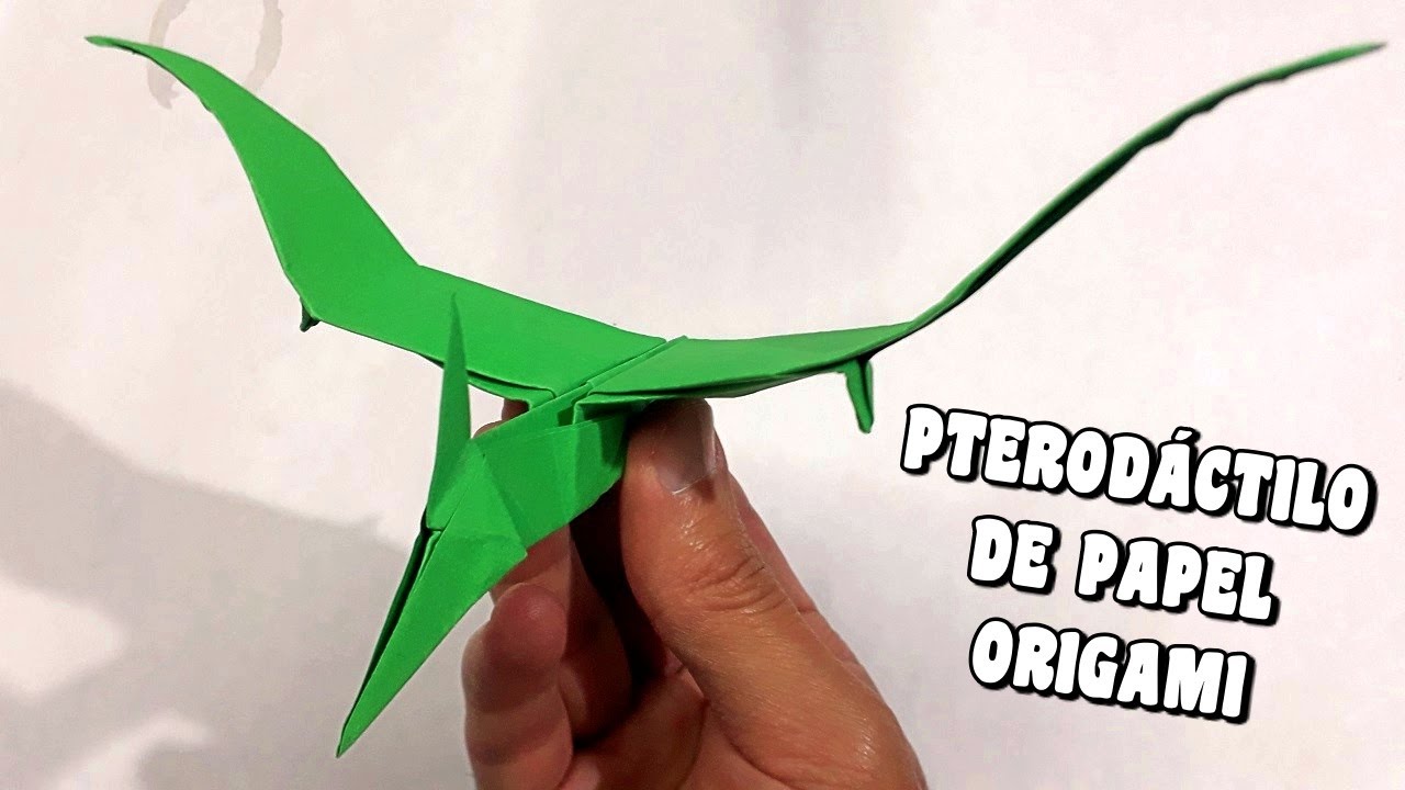 Cómo Hacer un PTERODÁCTILO DE PAPEL (Origami Pterodactyl) - Dinosaurios, Pterosaurio