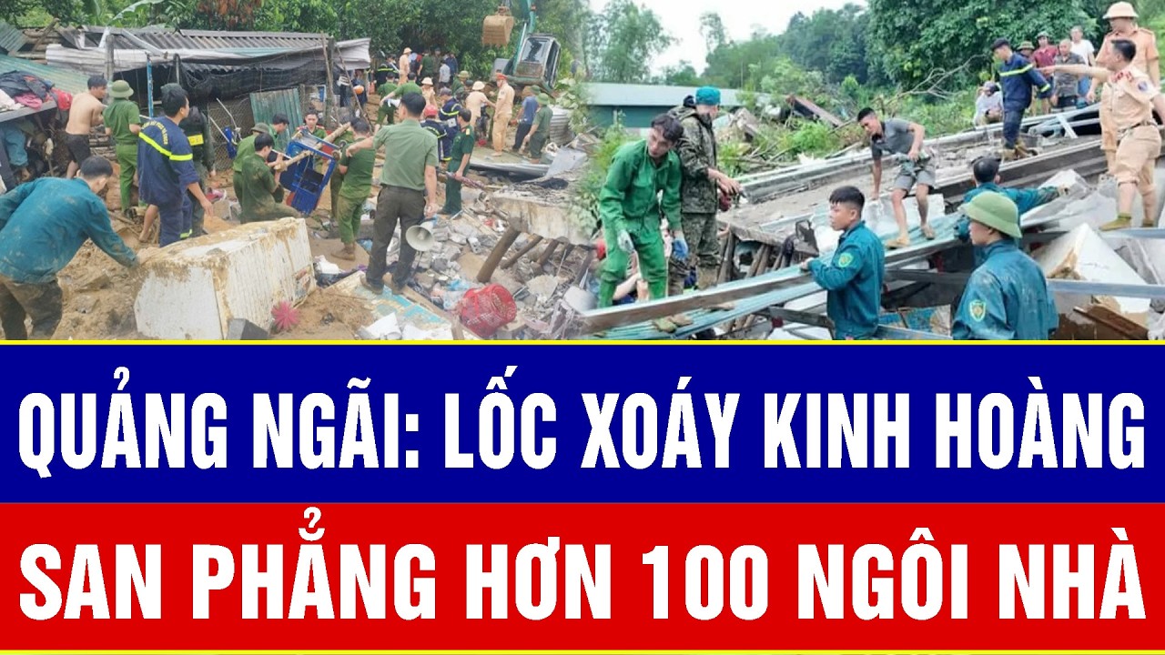 ĐIỂM NÓNG TRƯA 4/3: Toàn cảnh thiệt hại nặng nề sau lốc xoáy kinh hoàng san phẳng hơn 100 ngôi nhà