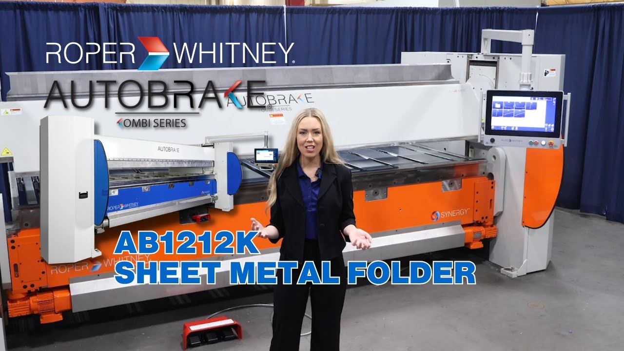 Roper Whitney AutoBrake® | Model AB1212K -12' 12GA | Sheet Metal Folder | Kombi Box and Pan |
