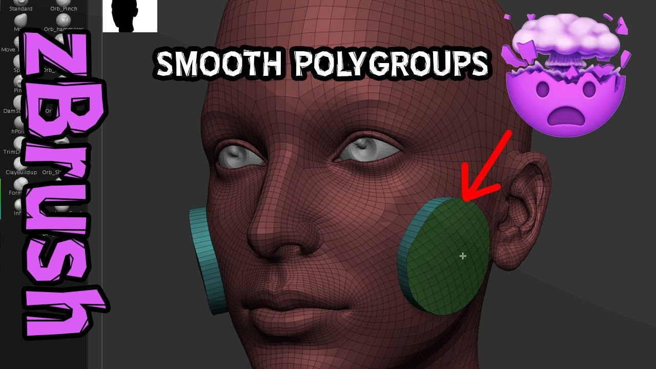 Smooth PolyGroups - Awesome zBrush Trick