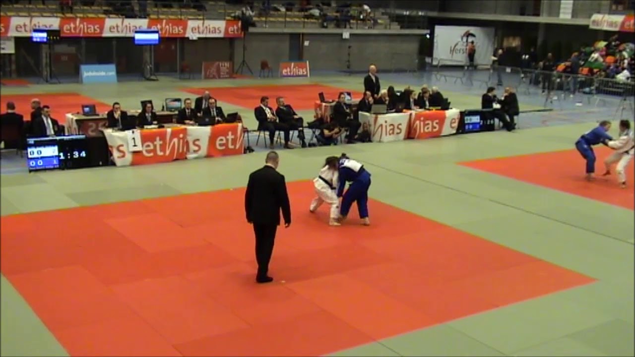 1er combat de rep&ecirc;chage d'Elo&iuml;se &agrave; l'Open seniors d'Herstal en Belgique le 02 f&eacute;vrier 2019