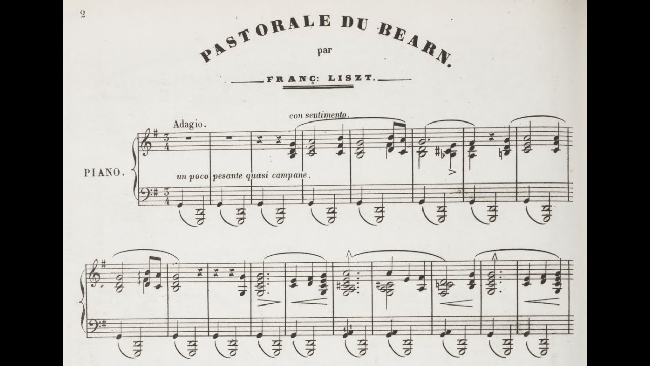 Franz Liszt - Chanson du Béarn, S.236