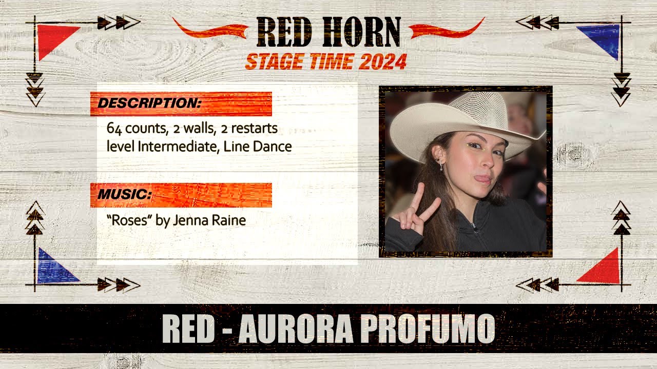 𝐑𝐄𝐃 🌹🌶️❤️🔥by Aurora Profumo - Country Line Dance