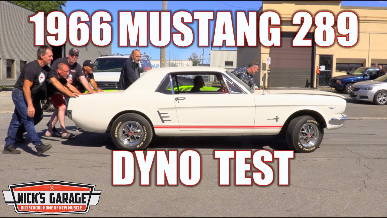 Ford Mustang 289 1966 года протестирован на динамометре — как в старые добрые времена