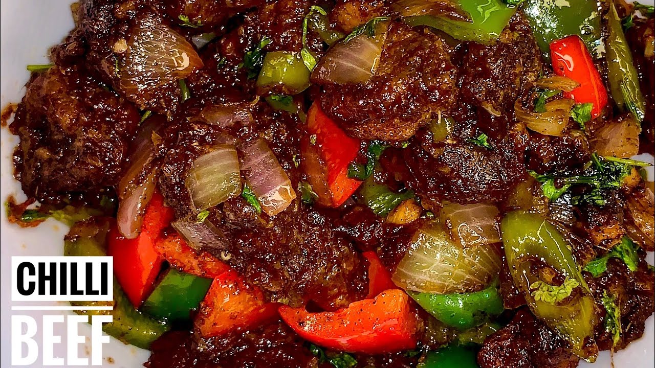 Crispy chilli beef recipe restaurant style | Fried beef chilli | Beef recipe | I’m Born Hungry