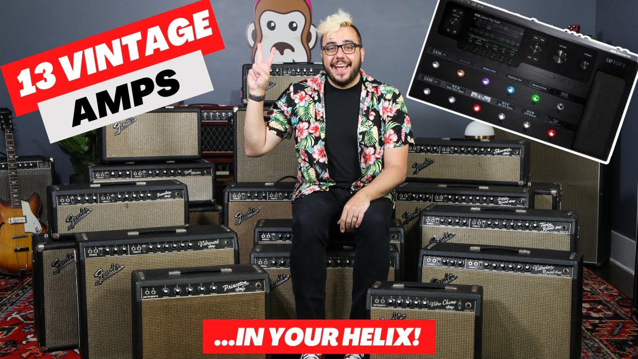 We put 13 Vintage amps in the HELIX! (65 Collection Helix Pack)