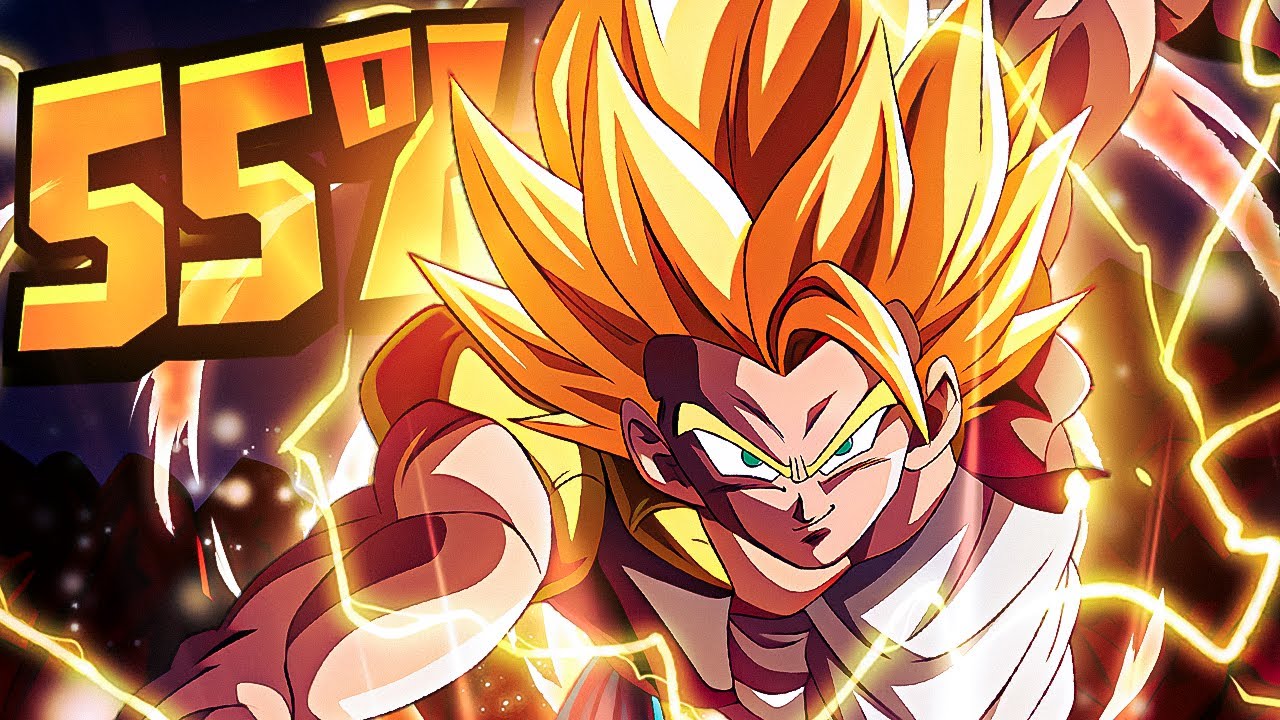 (Dokkan Battle) 55% LEVEL 1 LINKS 9TH ANNIVERSARY BLUE GOGETA COMPLETE OVERVIEW AND SHOWCASE!