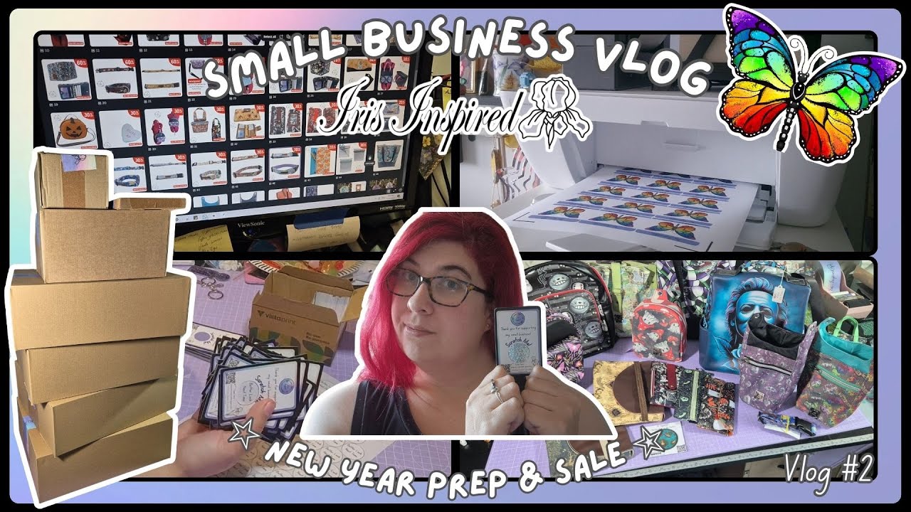 Small Business Vlog #2, New Year Prep & Sale!