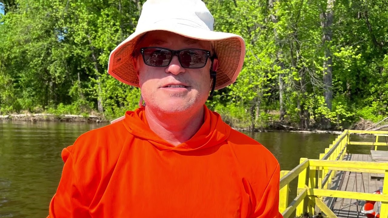 5-25-2023 Genoa, WI - Clements Fishing Barge. Met some great guys. #fishing #veteran #travel