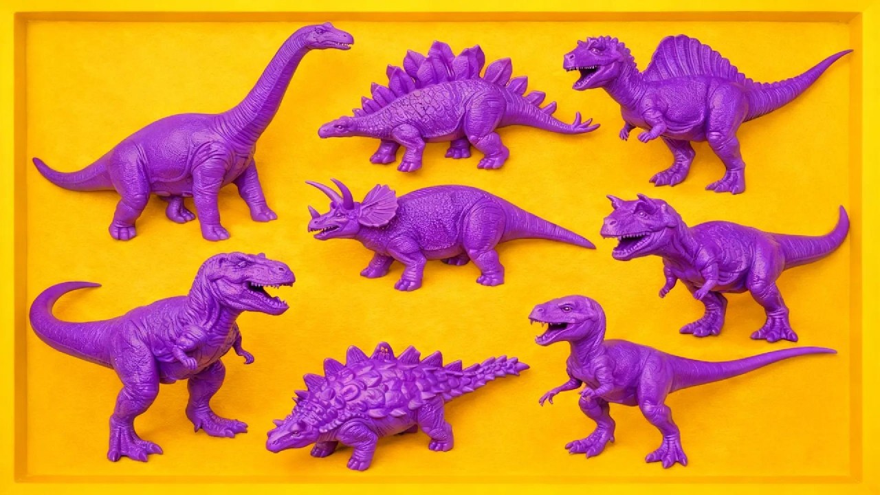 OMG! Semua Dino Terjebak Lumpur Ungu Lengket! 😱