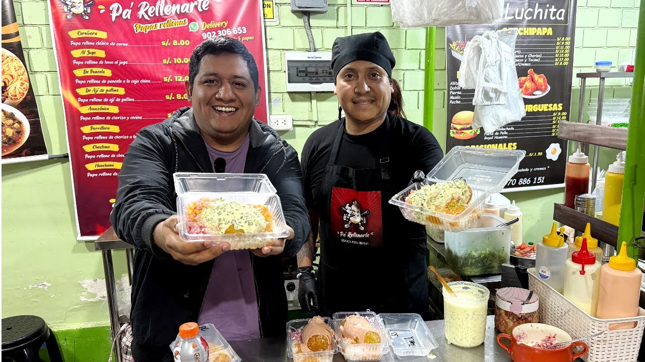 La Papa Rellena MÁS FAMOSA del Mercado🔥 | Viral en TikTok con Todas las Cremas 🥔| Mi Receta Magica