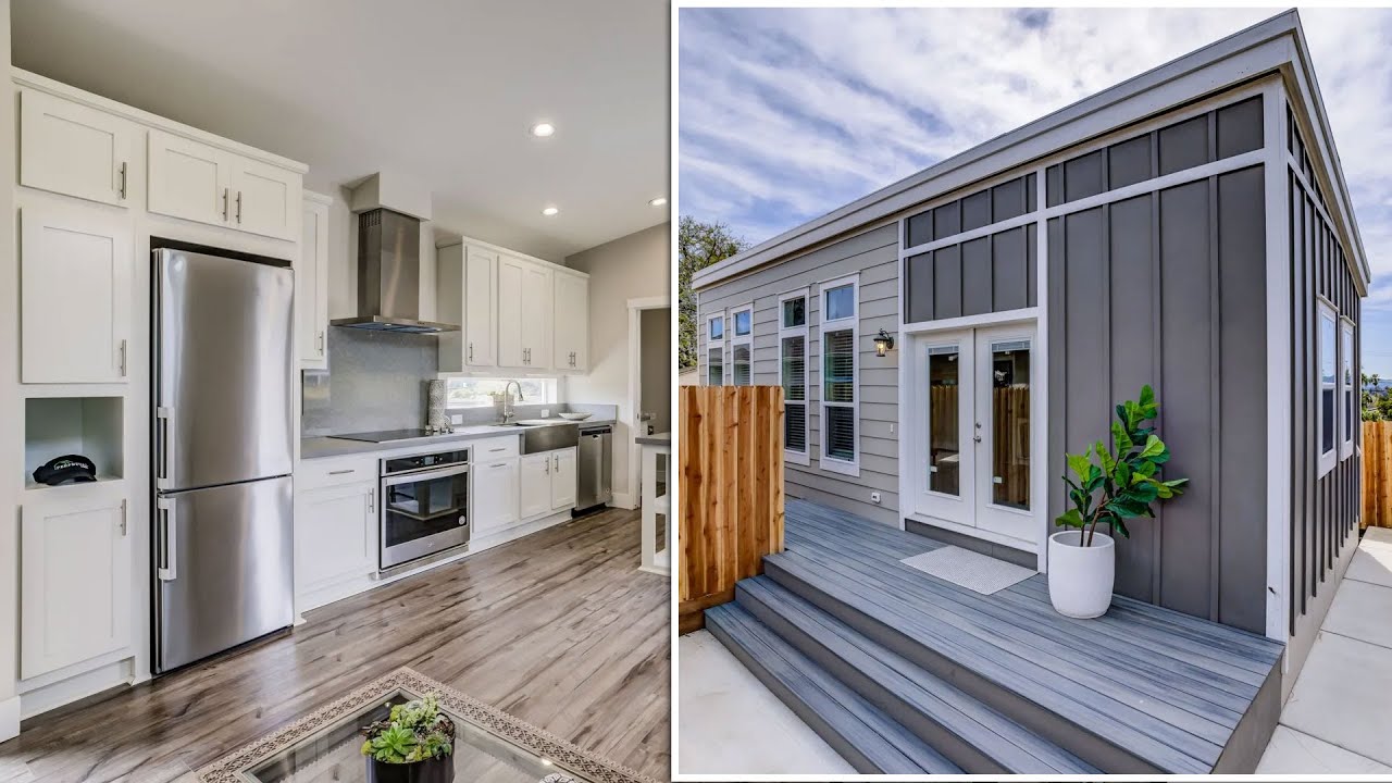 THE CARMEL - Modern contemporary design for a backyard ADU - 510 SQFT Tiny House
