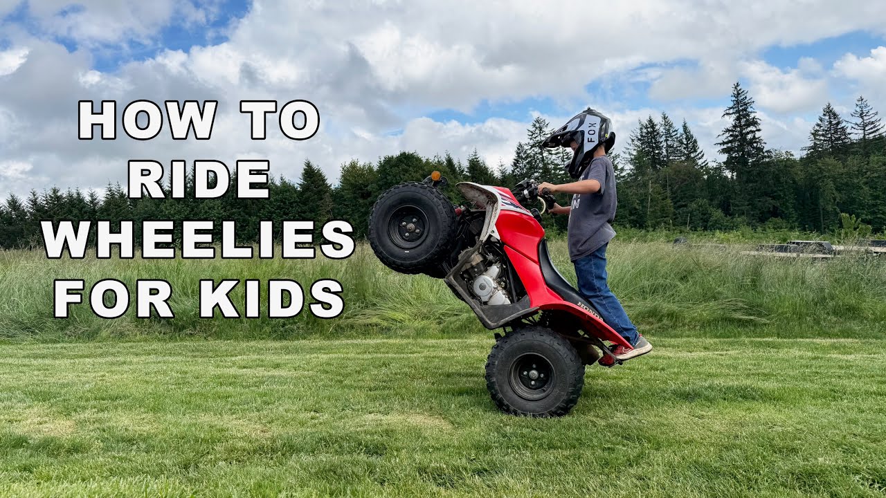 How to start riding a  wheelie on your ATV.