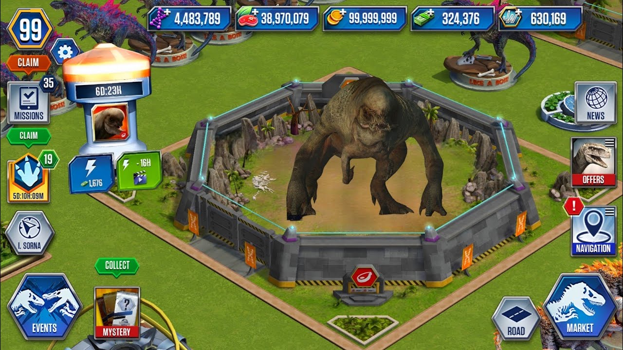 UNRELEASED NEW D-REX BOSS! | Jurassic World: The Game