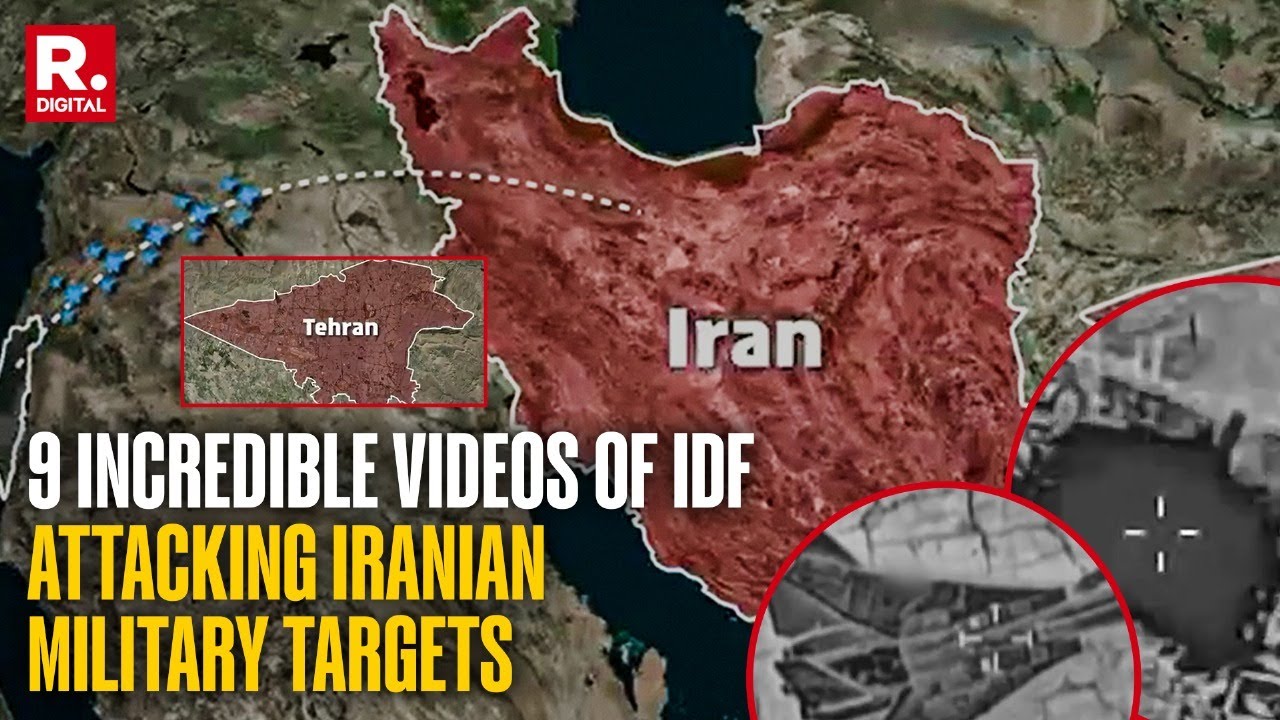 Israel Vs Iran: 9 Shocking Videos of IDF Massive Strikes on Iranian Military Targets