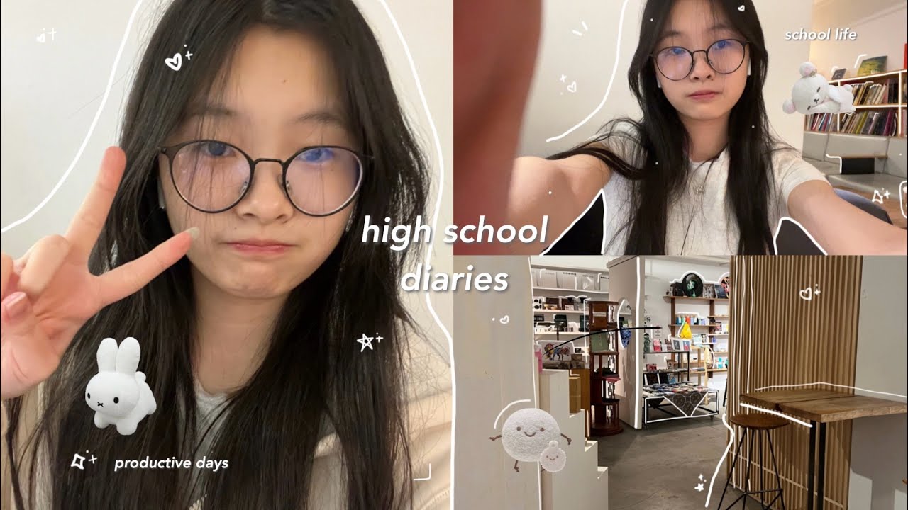 high school diaries 🍪: productive days, school life, food, staying in a hotel