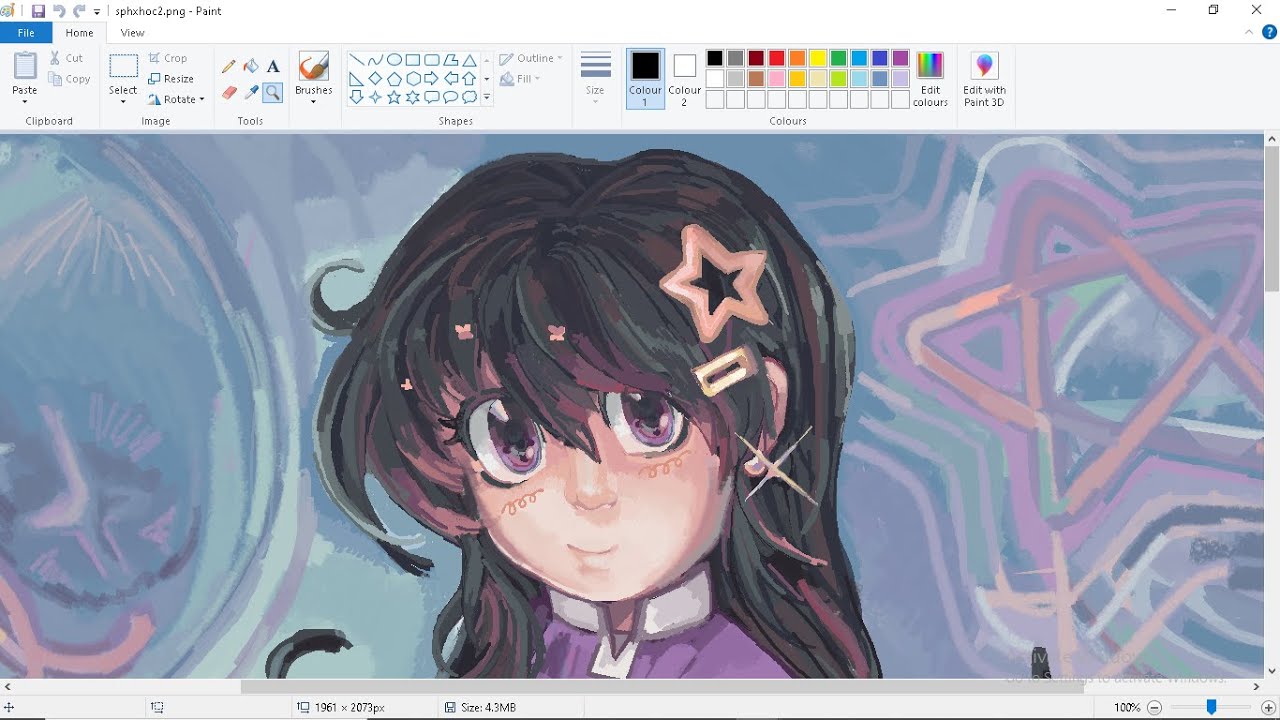 ༘Aoi🌸𓍢.⭒| Speedpaint MS Paint HxH (OC) [Gift]