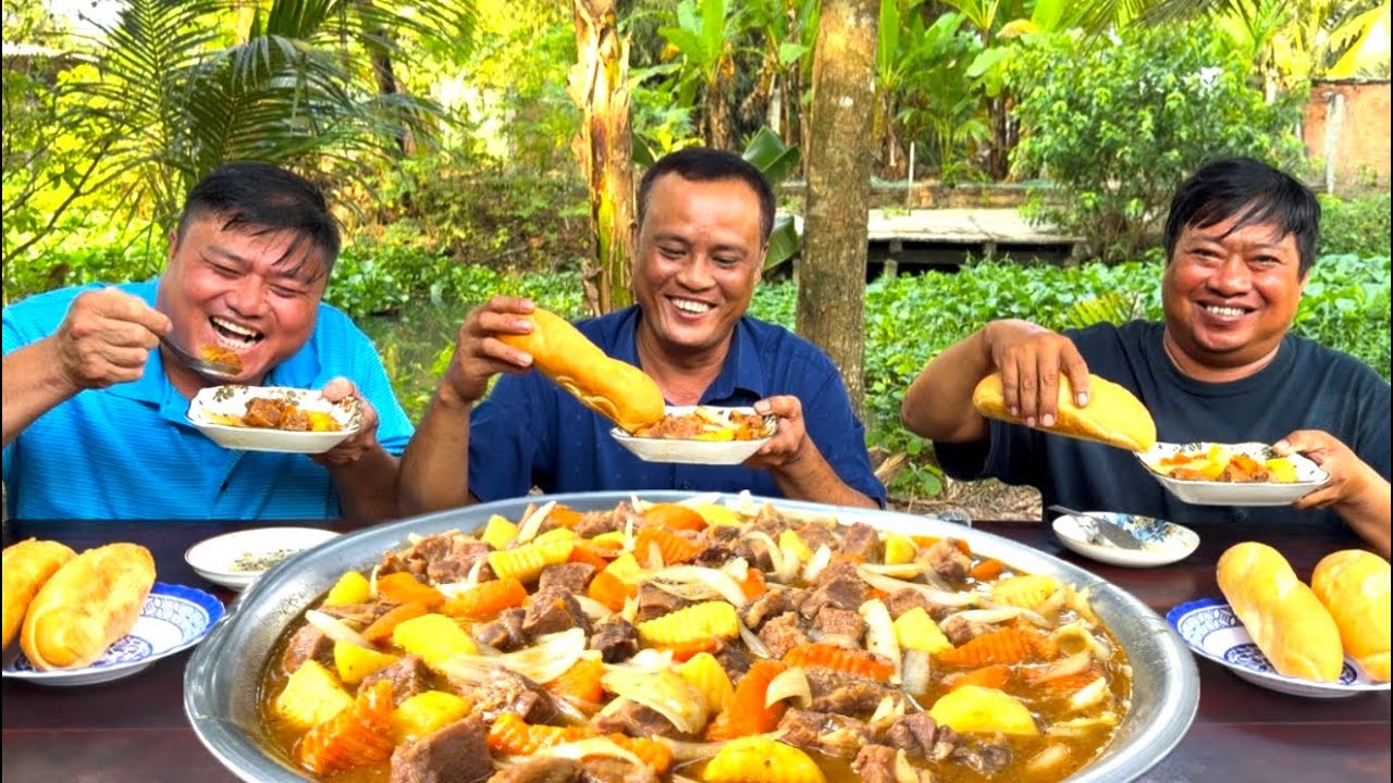 Đại Chiến MỘT MÂM BÒ NẤU CÁ MÒI Ngon Hết Sảy | ATĐQ 