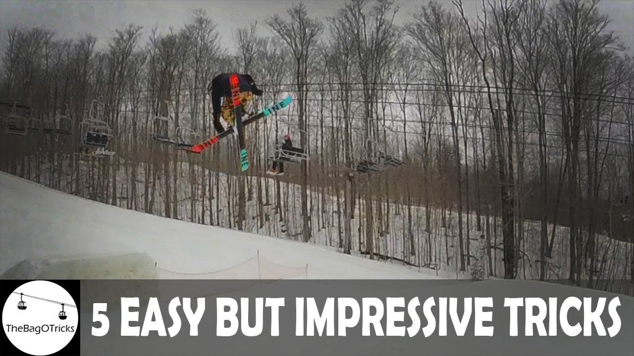 5 EASY BUT IMPRESSIVE SKI TRICKS!!