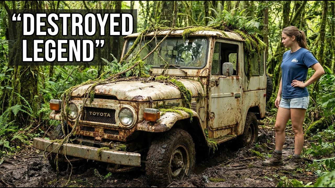 DESTROYED LEGEND: Toyota Land Cruiser FJ40 Found After 20 Years in the Jungle | ASMR Restoration