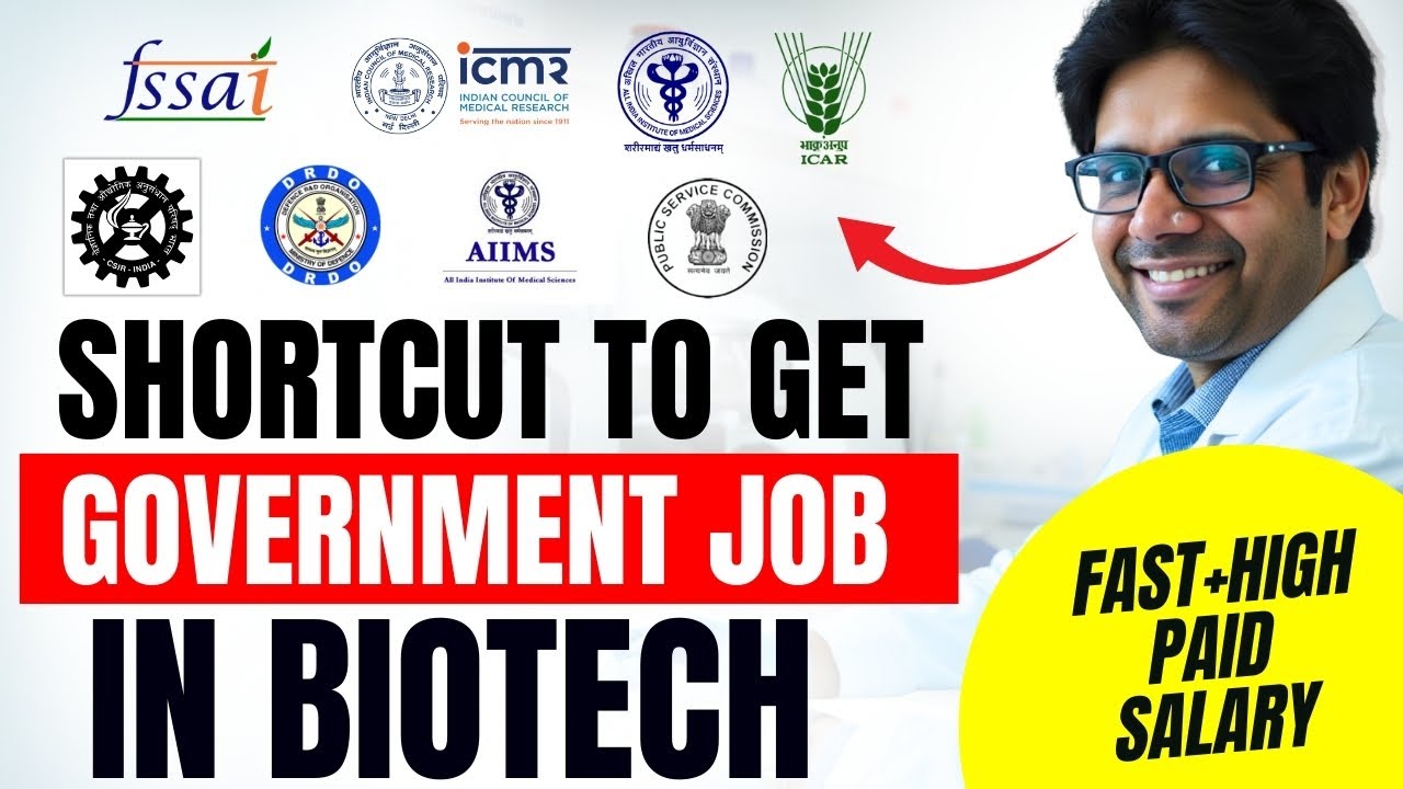Shortcut to Get a Government Job in the Biotech Sector | Must Watch for Job Aspirants