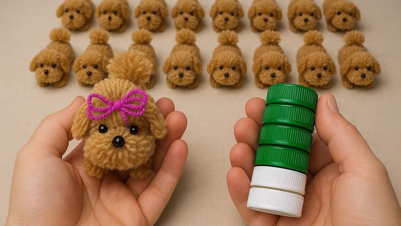 Don't throw away bottle caps! What I made from the cap and leftover thread is incredible!🐕#ideas 
