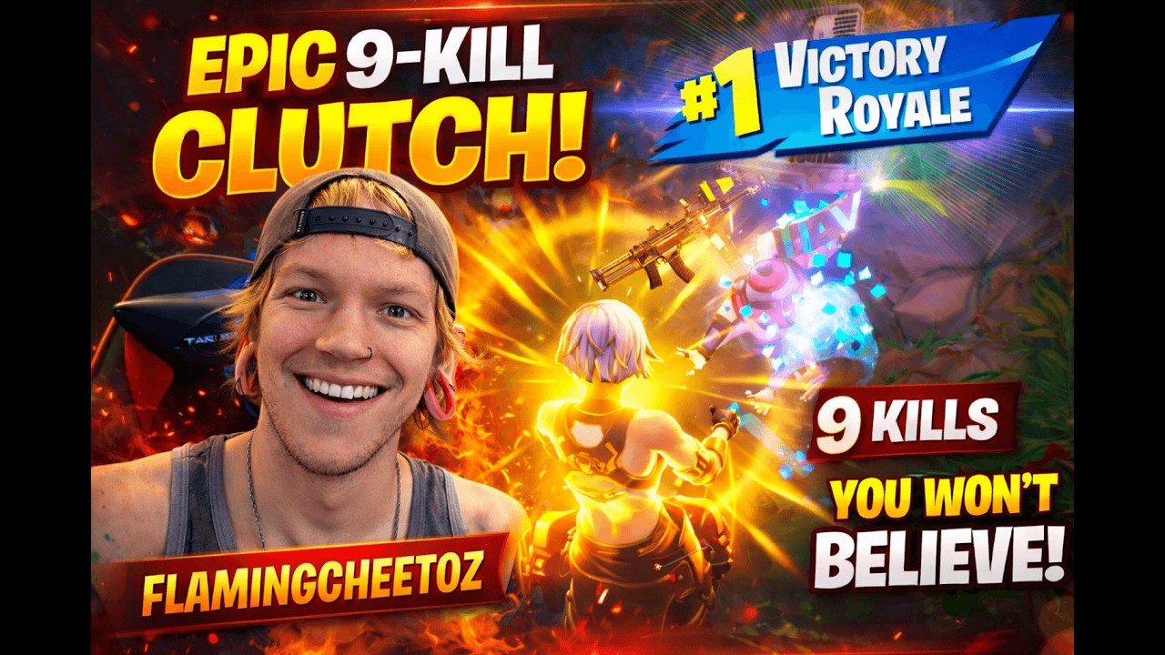 flamingcheet0z - Epic 9 Kill Clutch Fortnite Victory You Won't Believe!