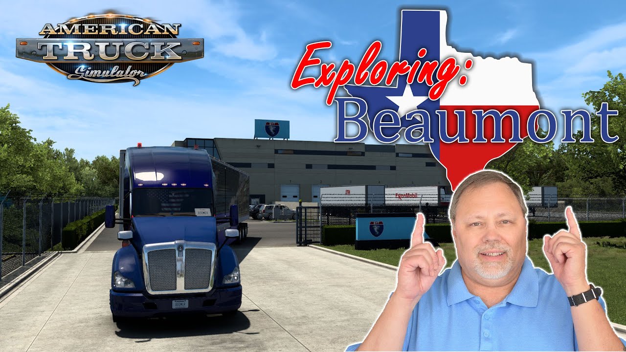 Exploring Beaumont, Texas DLC in American Truck Simulator 1.47