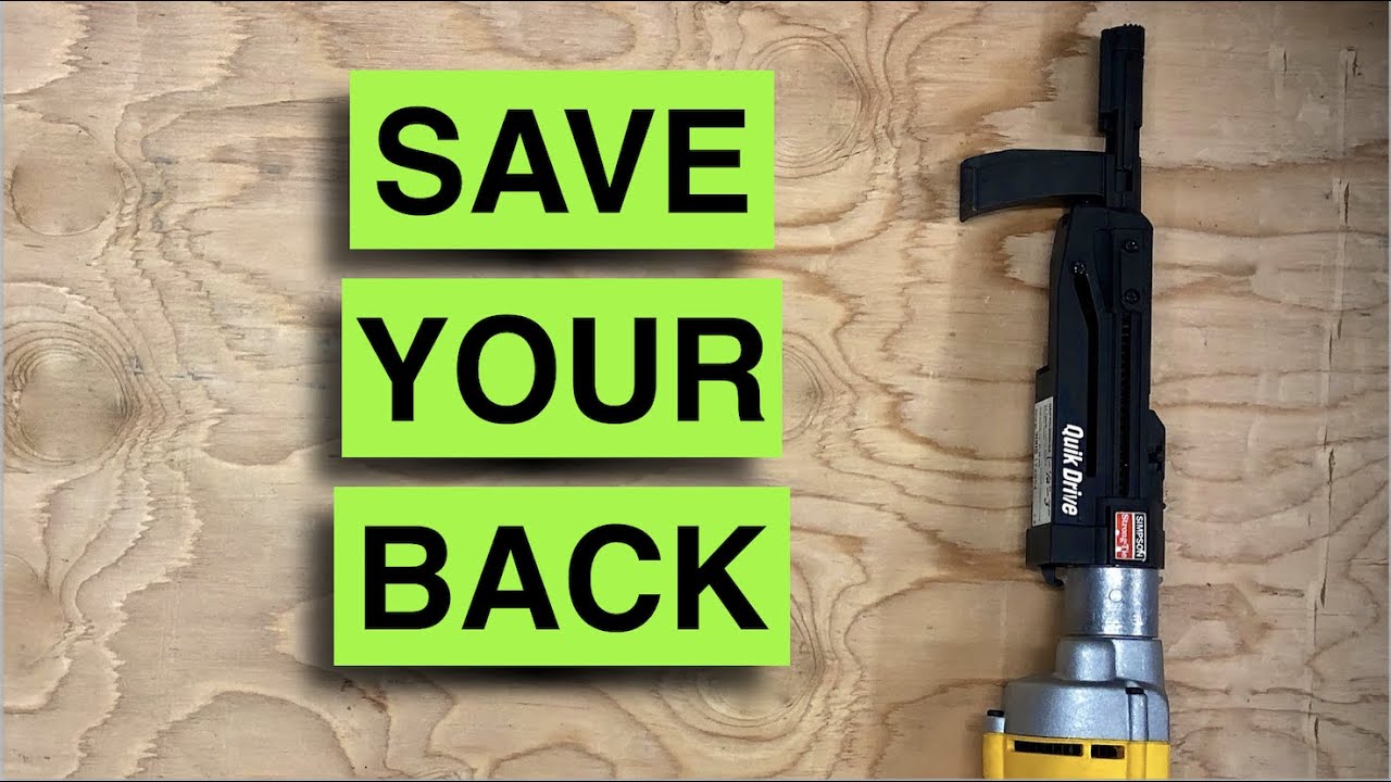 Screwing down a floor is EASY with the Simpson Strong Tie PRO300SD25K Collated Corded Decking System