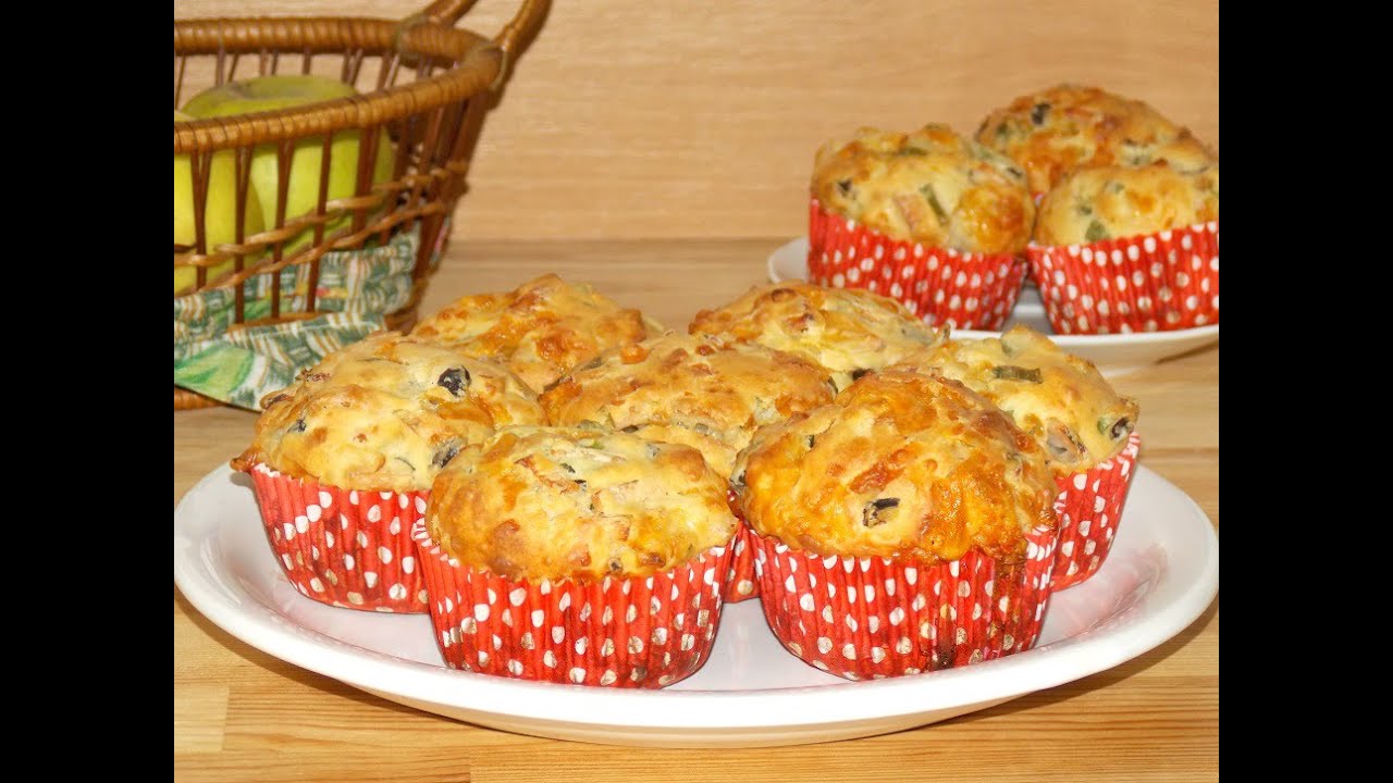 Ham and cheese muffins | Briose aperitiv cu sunca si cascaval
