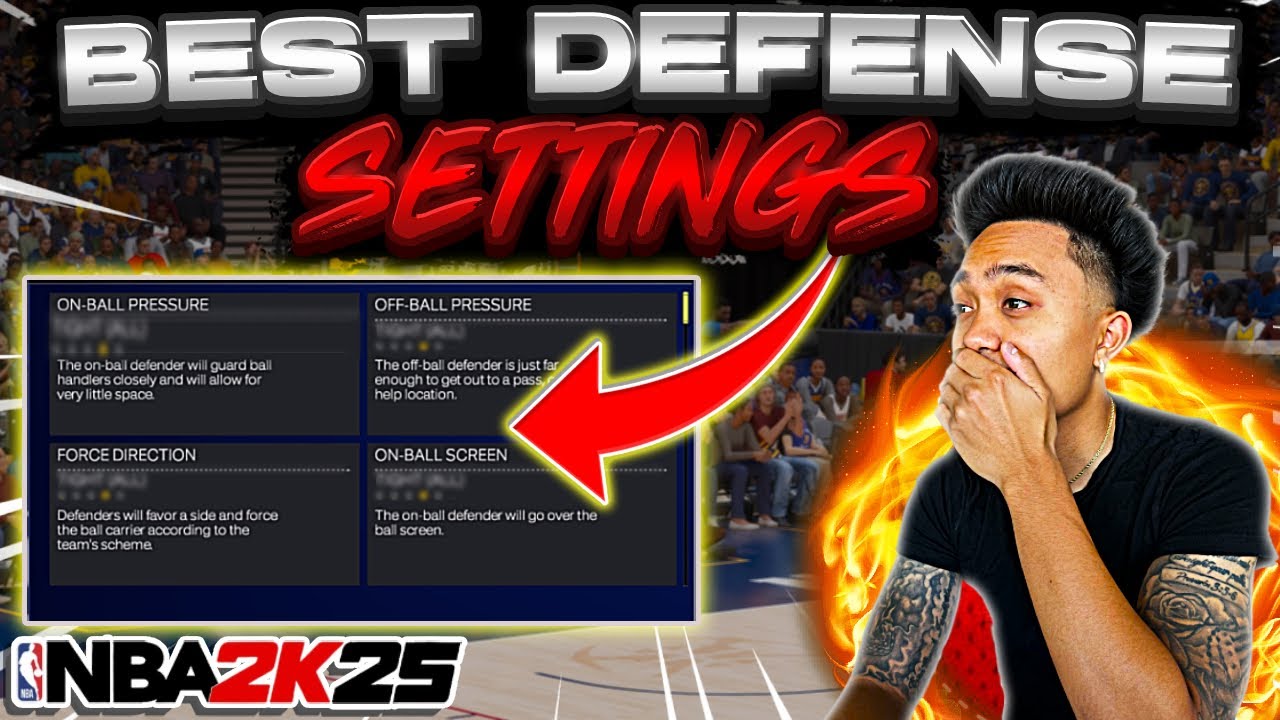 BEST DEFENSIVE SETTINGS & HOW TO SAVE THEM IN NBA 2K25!