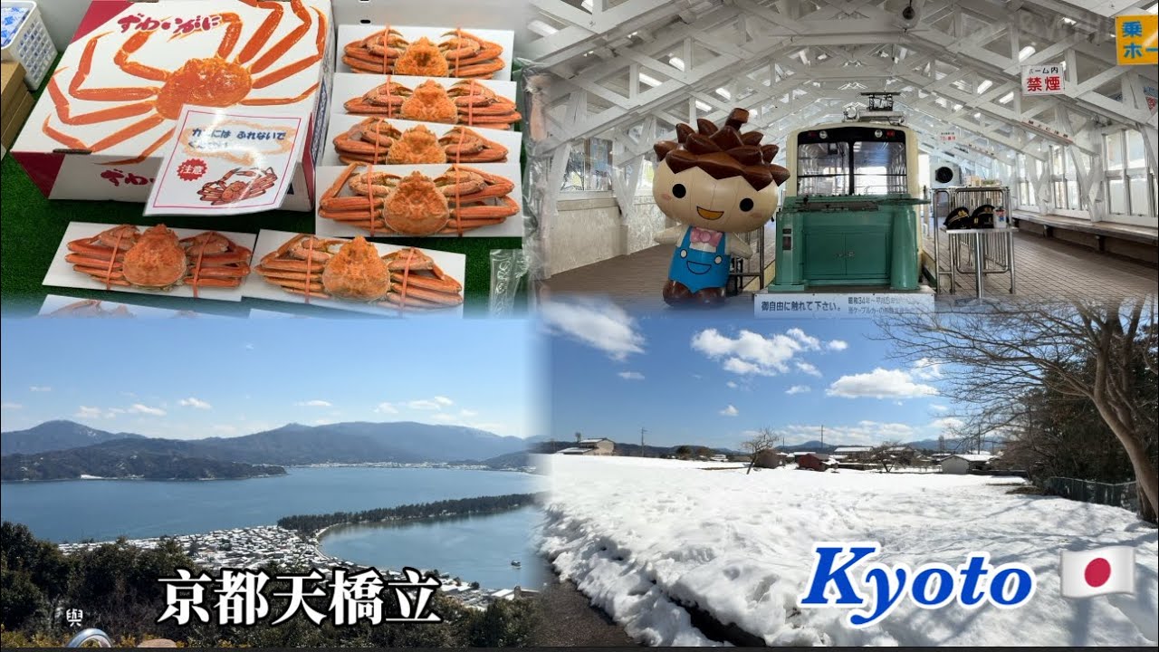 京都下雪了雪の京都初體驗Snowy Kyoto天橋立日あまのはしだて傘松公園Kasamatsu Park橋立大丸Kyoto Sea View玩雪初體驗Kyoto Travel京都ㄧ日遊