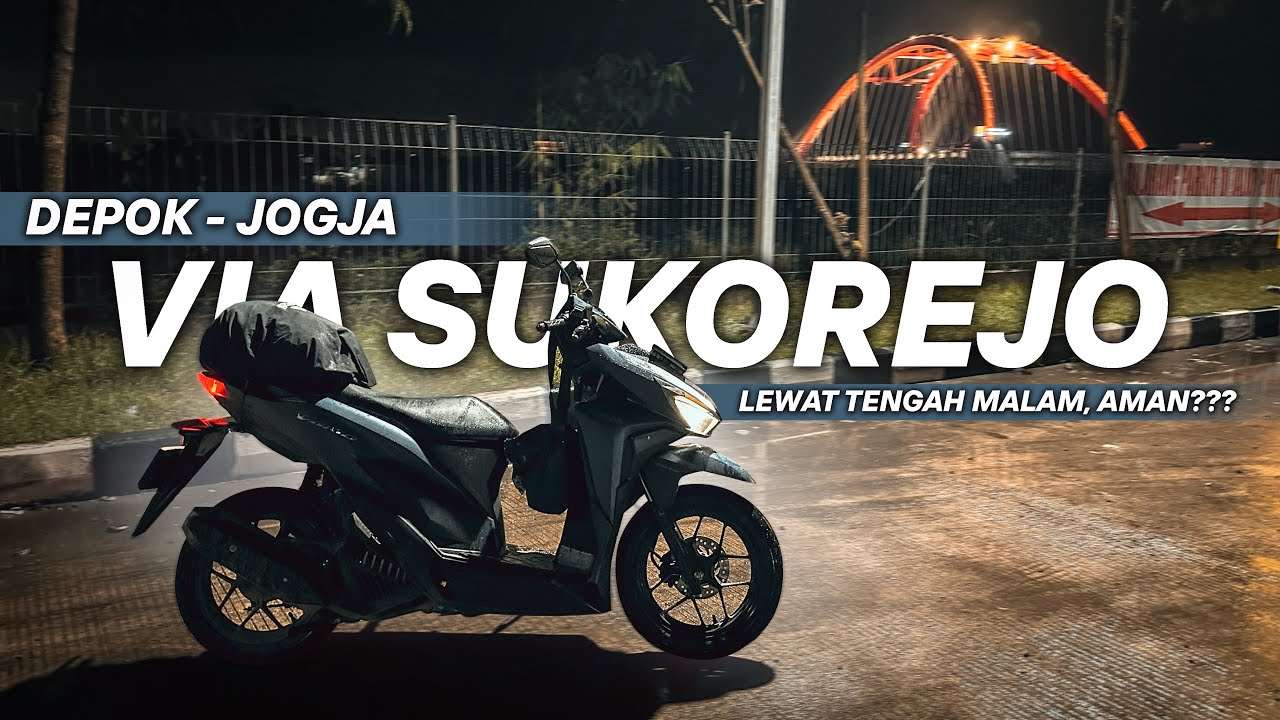 Kena Mental! Pantura, Malam & Full Hujan! DEPOK - JOGJA Naik Vario 125 #2
