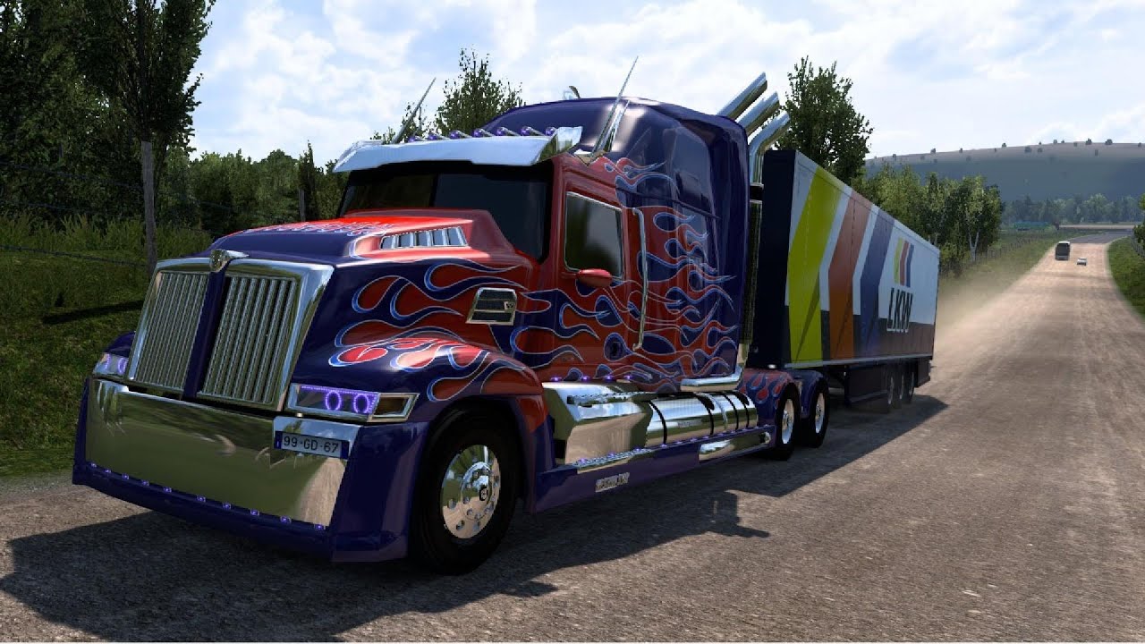 Trouxe meu Optimus Prime direto da Europa para o Brasil Euro Truck Simuleitor 2