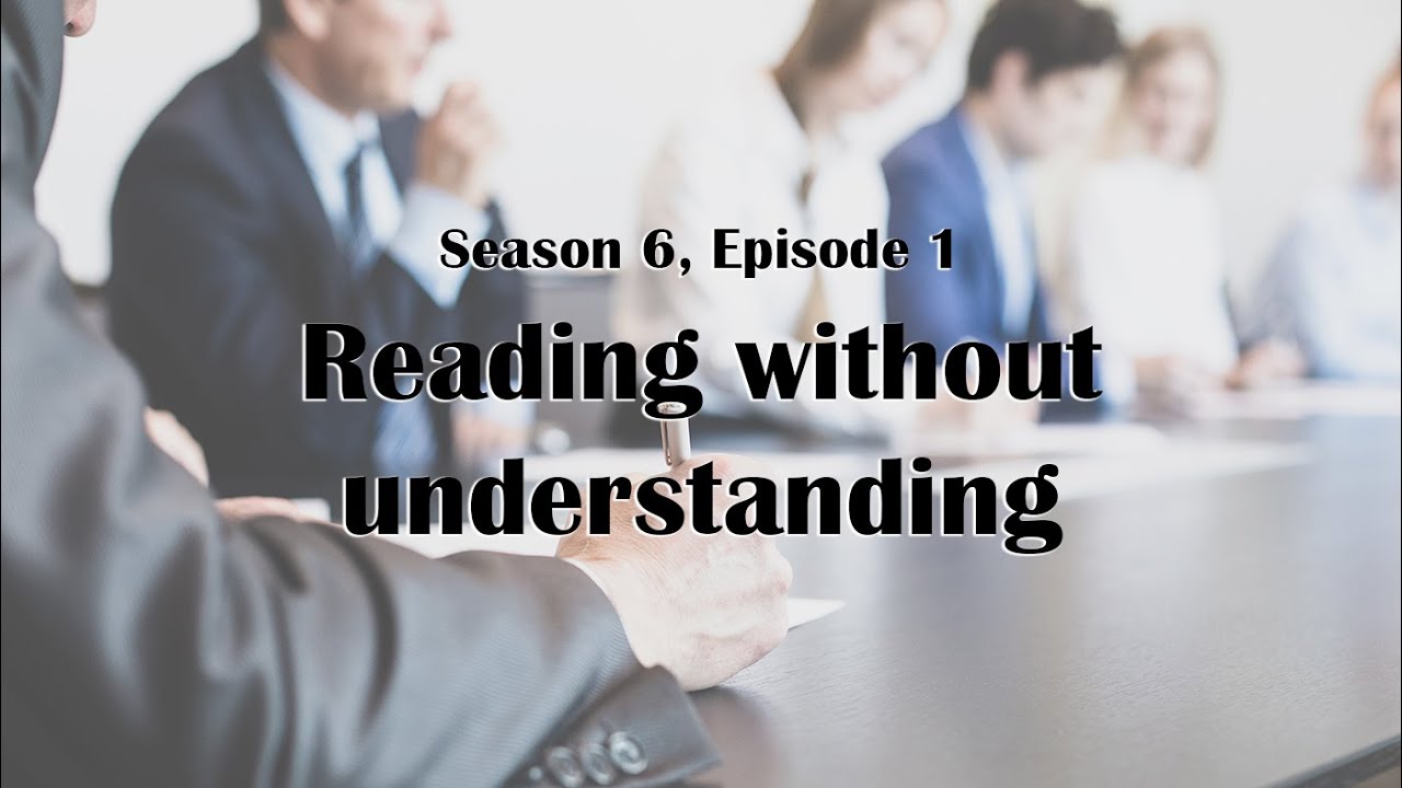 Reading without understanding