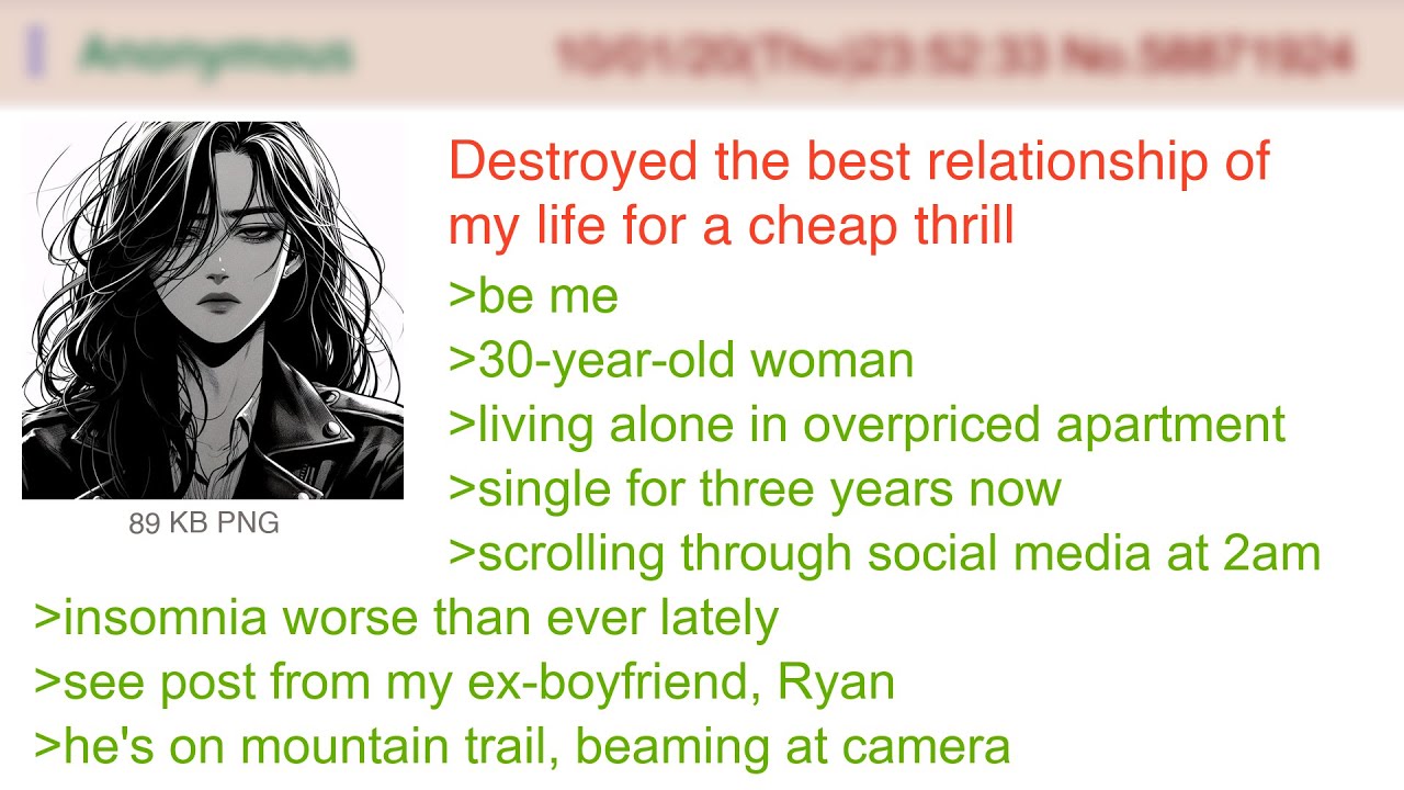 Я изменила ради азарта, а он обрёл покой без меня | Истории 4Chan Greentext