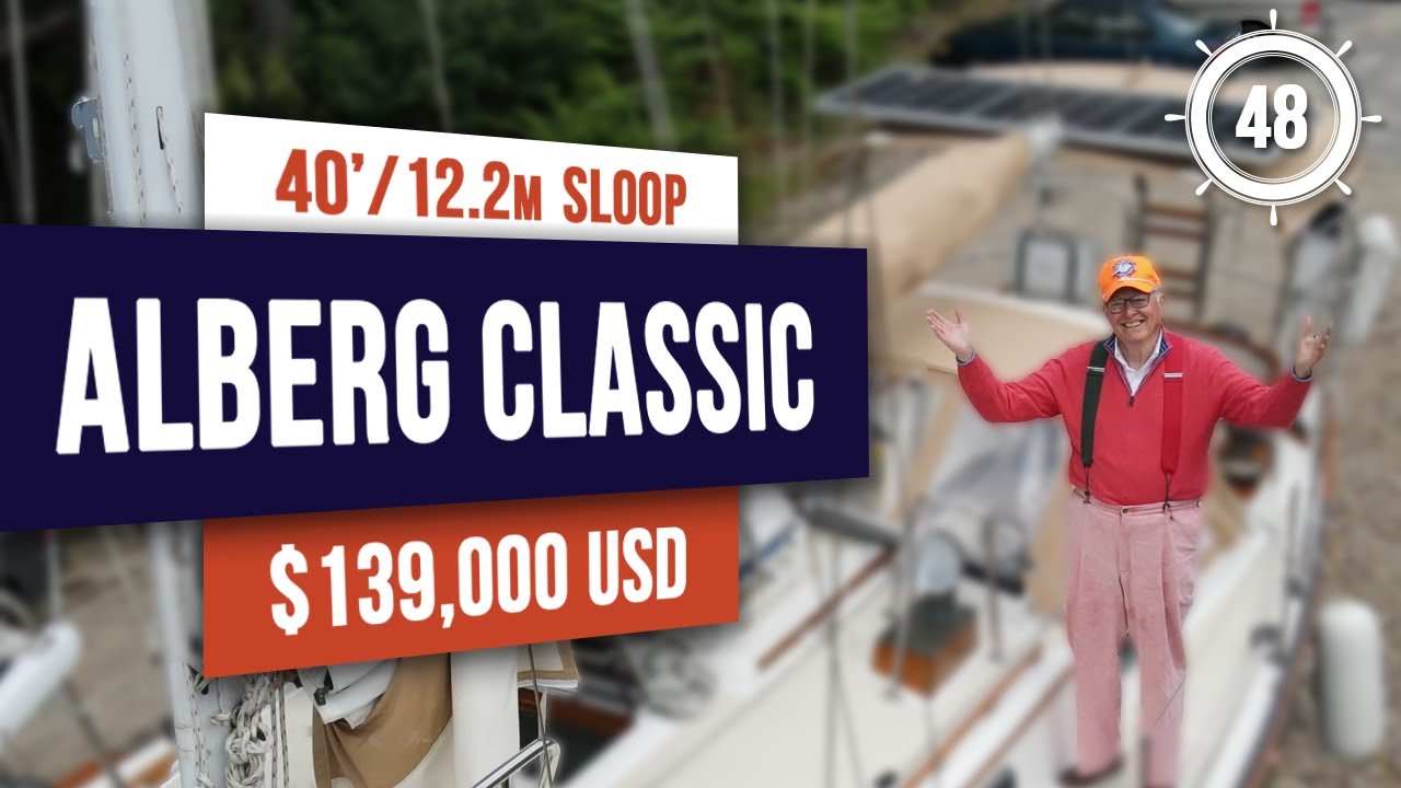$139,000 - CLASSIC CRUISING SAILBOAT FOR SALE! 1998 Alberg 40 Cutter - EP 48 #sailboatforsale