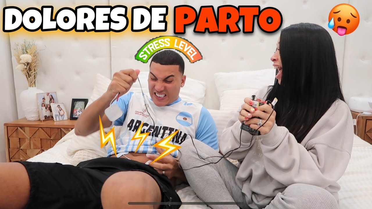 MI ESPOSO EXPERIMENTA DOLORES DE PARTO 😭😂