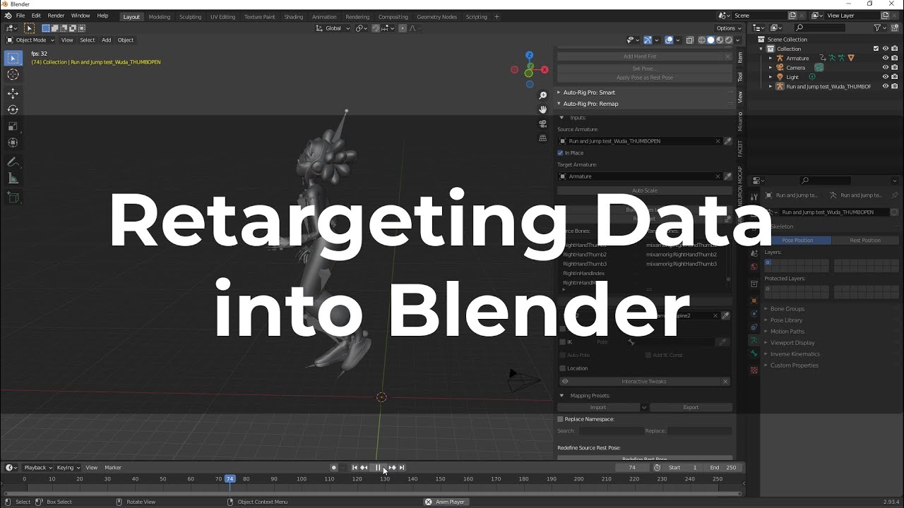Perception Neuron | Retargeting Data in Blender