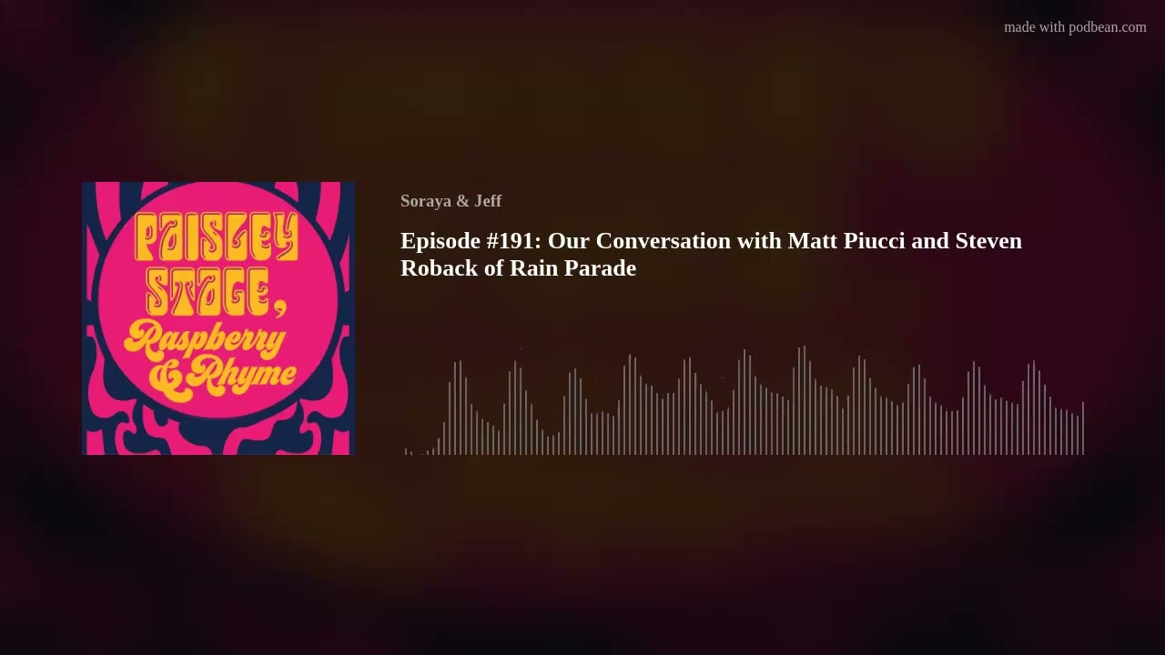 Episode #191: Our Conversation with Matt Piucci and Steven Roback of Rain Parade